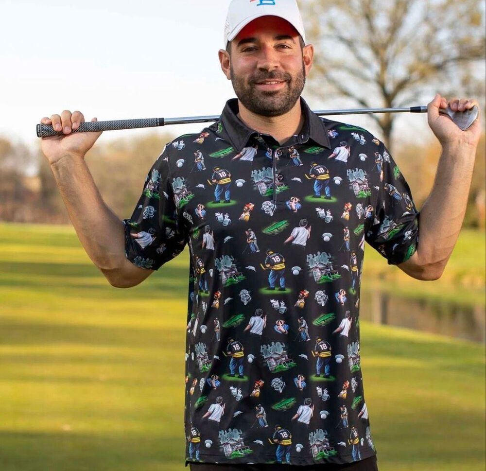 NWT RSVLTS HAPPY GILMORE “IT’S ALL IN THE HIPS” All-Day Polo Golf Men’s Medium